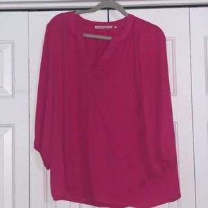 Large pink blouse